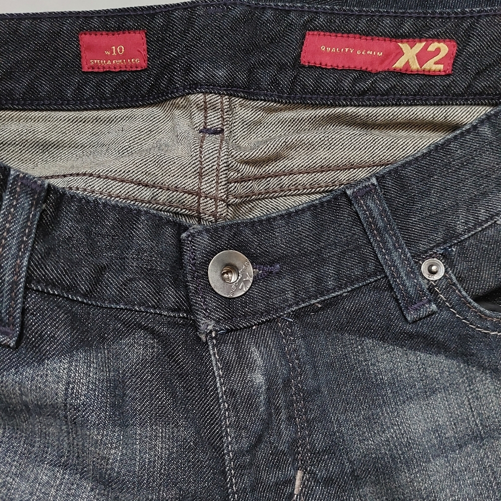 Express X2 Stella Full Leg Low Rise Jeans Size 8S - Picture 5 of 11